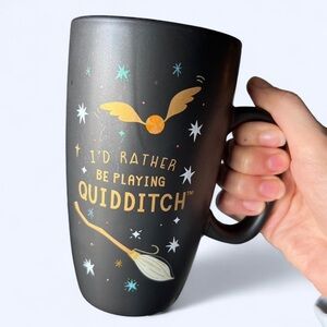 Harry Potter Wizarding World Black Quidditch Broomstick Thermos Travel Mug 20 oz